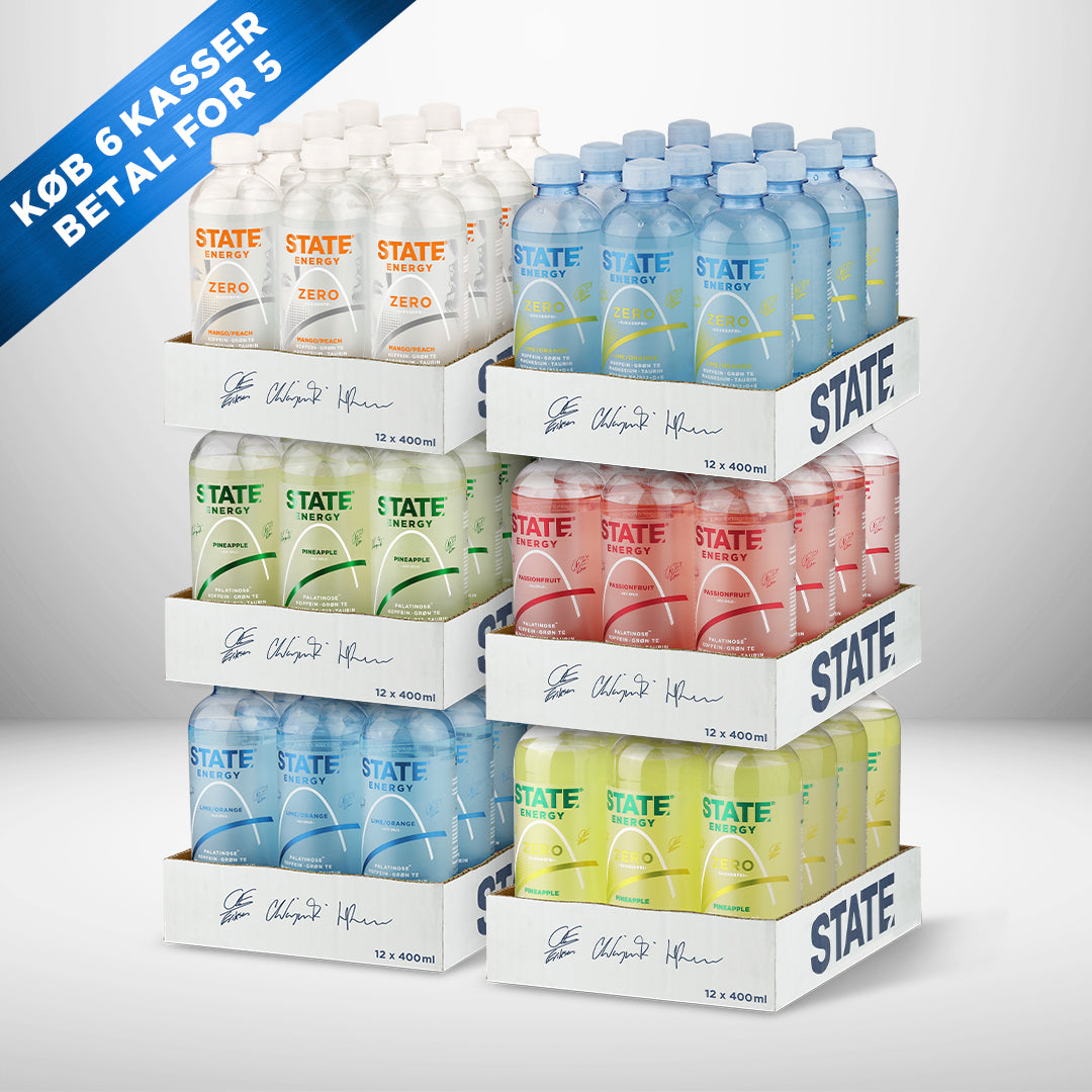 Køb 6 kasser STATE - betal kun for 5